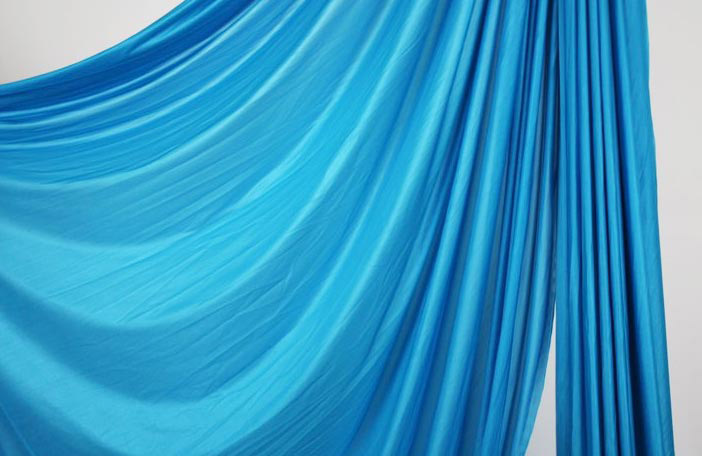 Aqua Blue Somatic Swing fabric