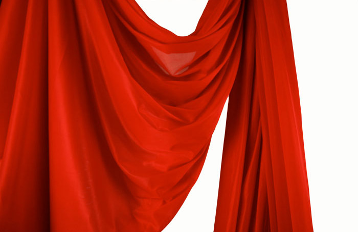 Dark Red Somatic Swing fabric